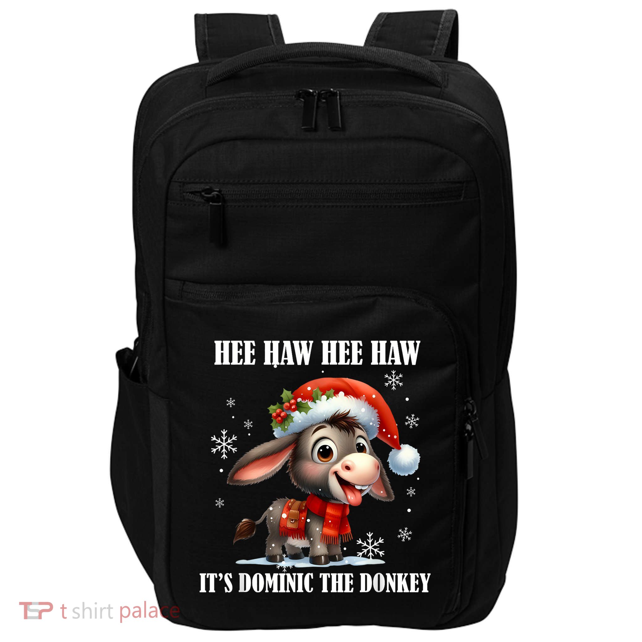 Funny Christmas Italian Christmas Donkey Dominic The Donkey Impact Tech Backpack