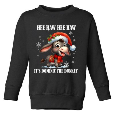 Funny Christmas Italian Christmas Donkey Dominic The Donkey Toddler Sweatshirt