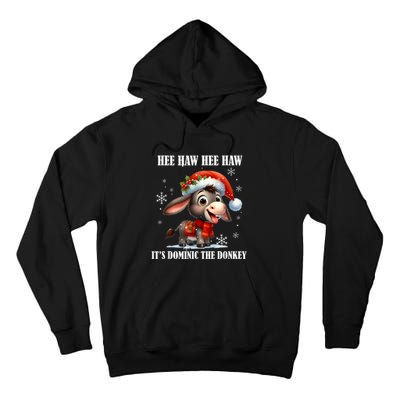 Funny Christmas Italian Christmas Donkey Dominic The Donkey Tall Hoodie