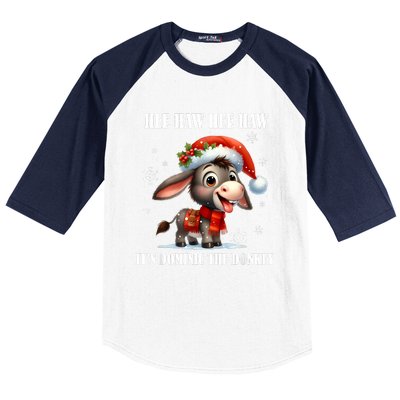 Funny Christmas Italian Christmas Donkey Dominic The Donkey Baseball Sleeve Shirt