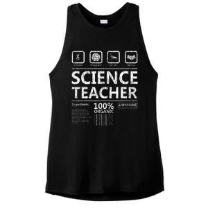 Funny Creative Intelegent Science Chemistry Biology Teacher Ladies PosiCharge Tri-Blend Wicking Tank