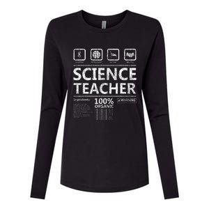 Funny Creative Intelegent Science Chemistry Biology Teacher Womens Cotton Relaxed Long Sleeve T-Shirt