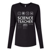 Funny Creative Intelegent Science Chemistry Biology Teacher Womens Cotton Relaxed Long Sleeve T-Shirt