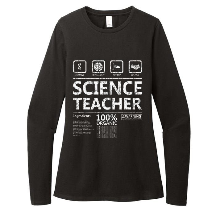 Funny Creative Intelegent Science Chemistry Biology Teacher Womens CVC Long Sleeve Shirt