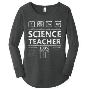 Funny Creative Intelegent Science Chemistry Biology Teacher Women's Perfect Tri Tunic Long Sleeve Shirt