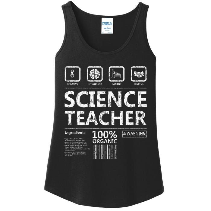 Funny Creative Intelegent Science Chemistry Biology Teacher Ladies Essential Tank