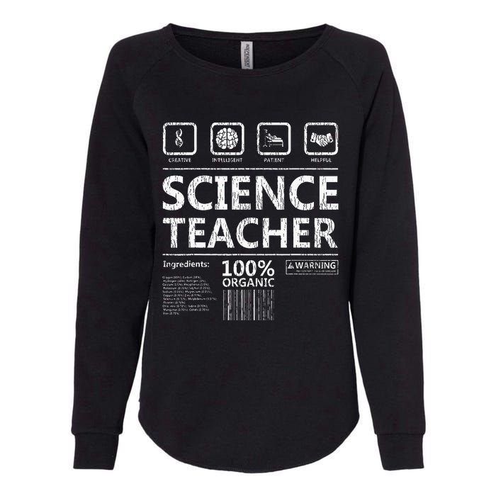 Funny Creative Intelegent Science Chemistry Biology Teacher Womens California Wash Sweatshirt