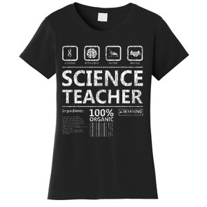 Funny Creative Intelegent Science Chemistry Biology Teacher Women's T-Shirt