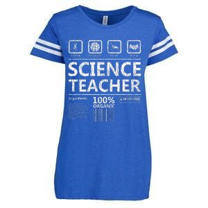 Funny Creative Intelegent Science Chemistry Biology Teacher Enza Ladies Jersey Football T-Shirt