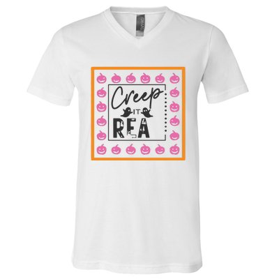 Falloween Creep It Real V-Neck T-Shirt