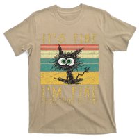 Funny Cat Its Fine Im Fine Everything Is Fine Cat T-Shirt