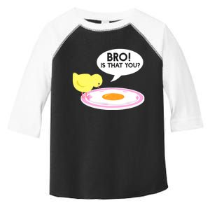 Funny Chicken Is That You Bro Design Toddler Fine Jersey T-Shirt