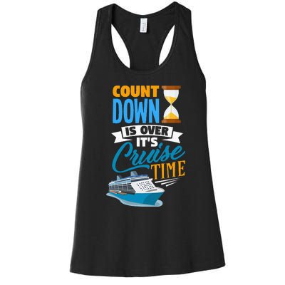 funny Countdown Is Over It's Cruise Time Cruising Women's Racerback Tank