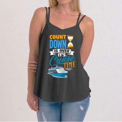 funny Countdown Is Over It's Cruise Time Cruising Women's Strappy Tank