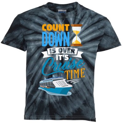 funny Countdown Is Over It's Cruise Time Cruising Kids Tie-Dye T-Shirt