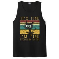 Funny Cat It's Fine I'm Fine Everything Is Fine Cat PosiCharge Competitor Tank