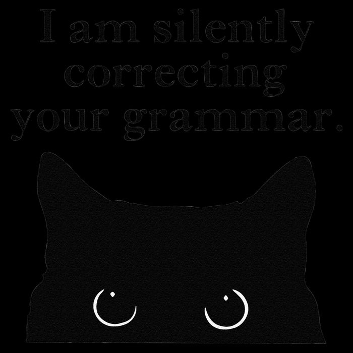 Funny Cat I Am Silently Correcting Your Grammar Backpack