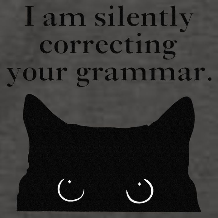 Funny Cat I Am Silently Correcting Your Grammar Vector Backpack