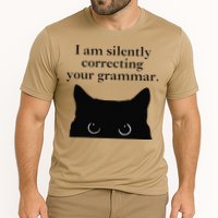 Funny Cat I Am Silently Correcting Your Grammar Performance Shirt