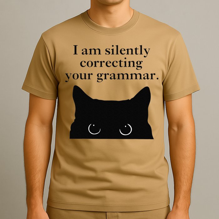 Funny Cat I Am Silently Correcting Your Grammar T-Shirt