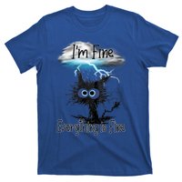 Funny Cat IAm Fine Everything Is Fine Cute Gift T-Shirt