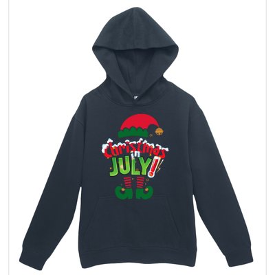 Funny Christmas In July Summer Elf Santa Xmas Urban Pullover Hoodie