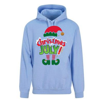 Funny Christmas In July Summer Elf Santa Xmas Unisex Surf Hoodie