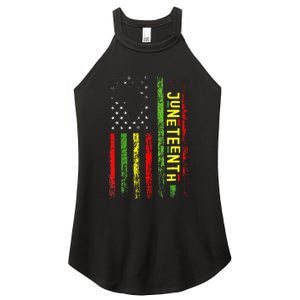 Freedom Celebrations In The 19th Century Juneteenth Flag Women’s Perfect Tri Rocker Tank