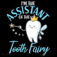 Funny Cute I'm The Assistant Tooth Fairy Flexfit Unipanel Trucker Cap