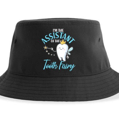 Funny Cute I'm The Assistant Tooth Fairy Sustainable Bucket Hat