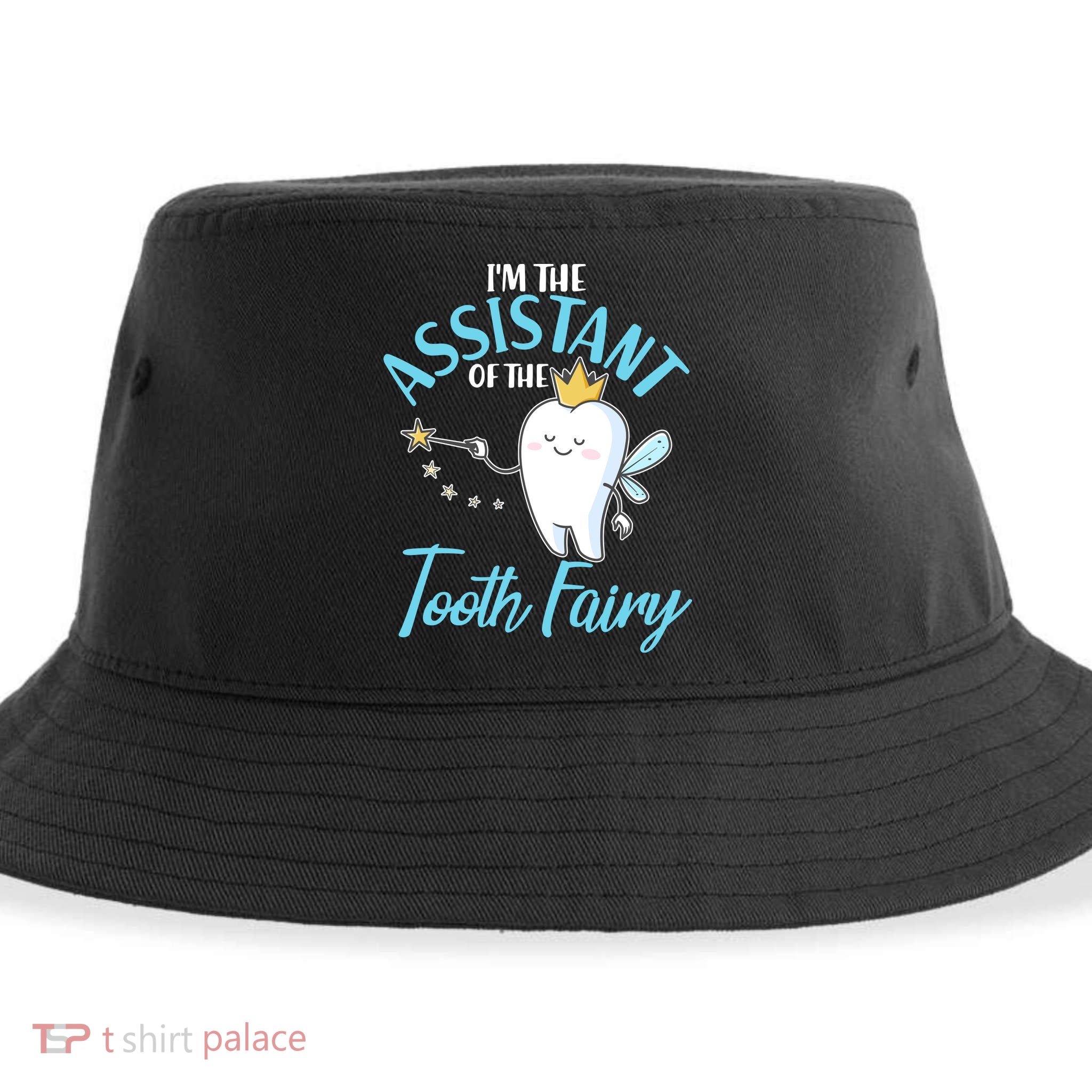 Funny Cute I'm The Assistant Tooth Fairy Sustainable Bucket Hat
