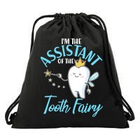 Funny Cute I'm The Assistant Tooth Fairy Drawstring Bag