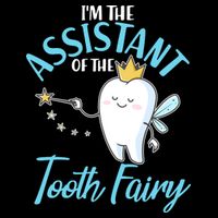 Funny Cute I'm The Assistant Tooth Fairy Drawstring Bag