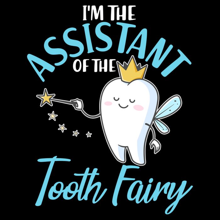 Funny Cute I'm The Assistant Tooth Fairy Drawstring Bag