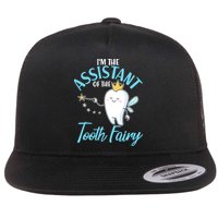 Funny Cute I'm The Assistant Tooth Fairy Flat Bill Trucker Hat