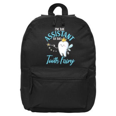 Funny Cute I'm The Assistant Tooth Fairy 16 in Basic Backpack