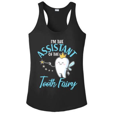 Funny Cute I'm The Assistant Tooth Fairy Ladies PosiCharge Competitor Racerback Tank