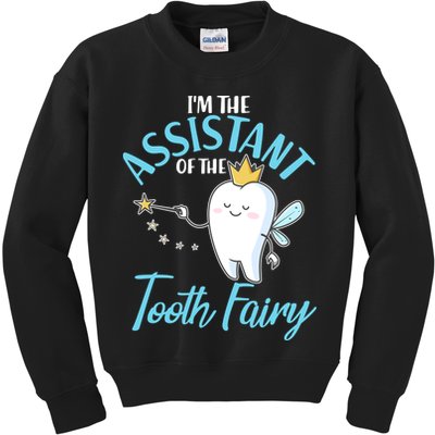 Funny Cute I'm The Assistant Tooth Fairy Kids Sweatshirt