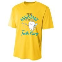 Funny Cute I'm The Assistant Tooth Fairy Youth Performance Sprint T-Shirt