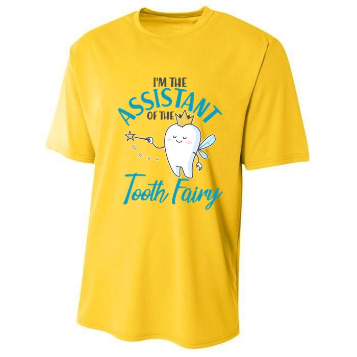 Funny Cute I'm The Assistant Tooth Fairy Youth Performance Sprint T-Shirt