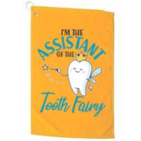 Funny Cute I'm The Assistant Tooth Fairy Golf Towel