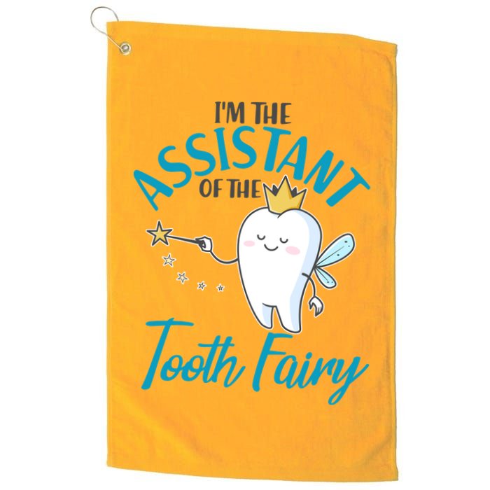 Funny Cute I'm The Assistant Tooth Fairy Golf Towel
