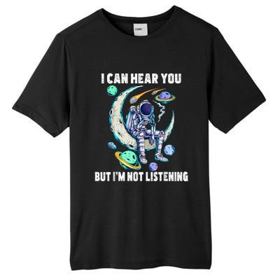 Funny Cat I Can Hear You But Im Listening Tall Fusion ChromaSoft Performance T-Shirt