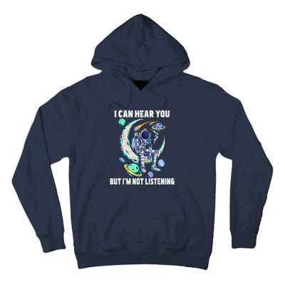 Funny Cat I Can Hear You But Im Listening Tall Hoodie