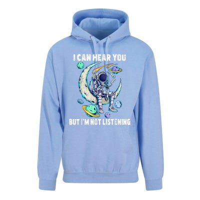 Funny Cat I Can Hear You But Im Listening Unisex Surf Hoodie