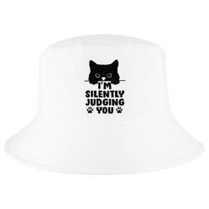 Funny Cat I'm Silently Judging You Cool Comfort Performance Bucket Hat