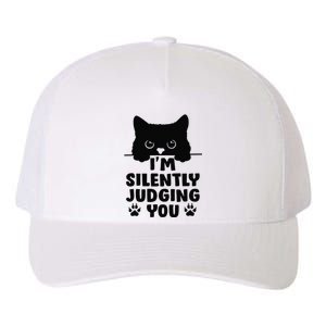 Funny Cat I'm Silently Judging You Yupoong Adult 5-Panel Trucker Hat