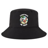 Funny Christmas In July Summer Santa On Beach Xmas Cool Comfort Performance Bucket Hat