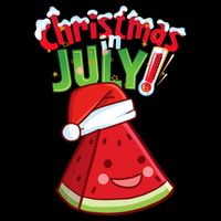 Funny Christmas In July Summer Watermelon Santa Hat Impact Tech Backpack