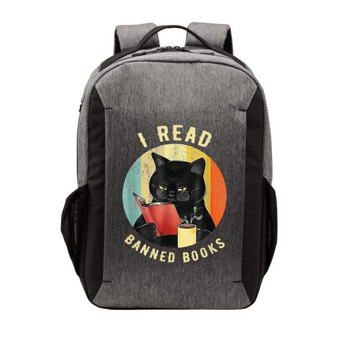 Funny Cat I Read Banned Books Bookworms Loves Reading Books Vector Backpack